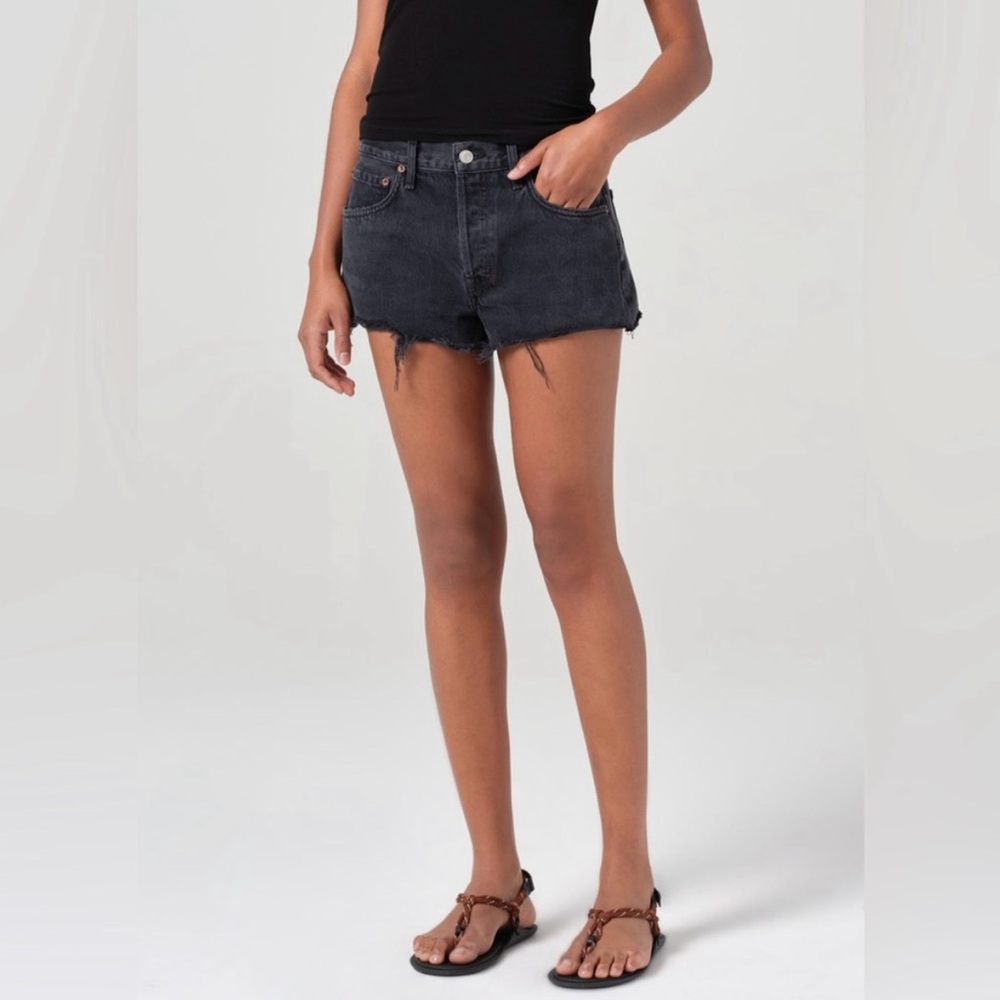 Agolde black Jean Shorts